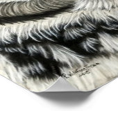 Eule (verlassen) poster (Ecke)