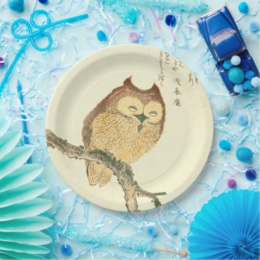 Eule | Vintage japanische Teller für Feinkunstpapi (Party)