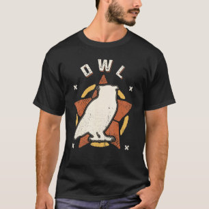 Eule Vintage Retro Klassisches Tier T-Shirt