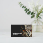 Eule Visitenkarte (Stehend Vorderseite)