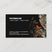 Eule Visitenkarte (Rückseite)