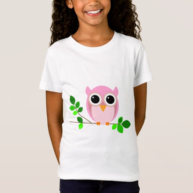 Eule, Vogel, Ast T-Shirt (Vorderseite)