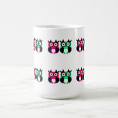 Eule, Vogel, Cartoon Eule Kaffeetasse (Mittel)