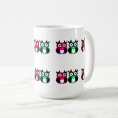 Eule, Vogel, Cartoon Eule Kaffeetasse (VorderseiteRechts)