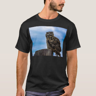 Eule Vogel Federn Tier Natur Schicksal Frieden Lie T-Shirt