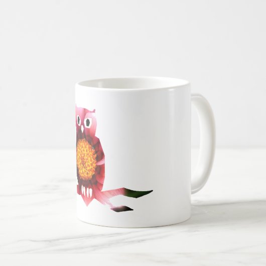 Eule, Vogelgrippe, Tasse der Blumenart (VorderseiteRechts)