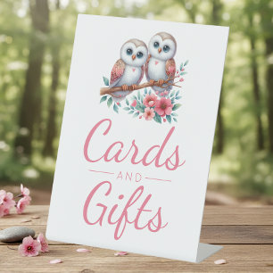 Eule Wald Boho Rustikal Karten Geschenk Hochzeit Sockelschild