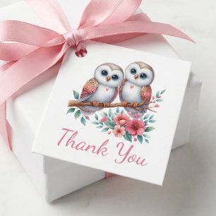 Eule Wald Boho Rustikal Landhochzeit Dankeschön Geschenkanhänger