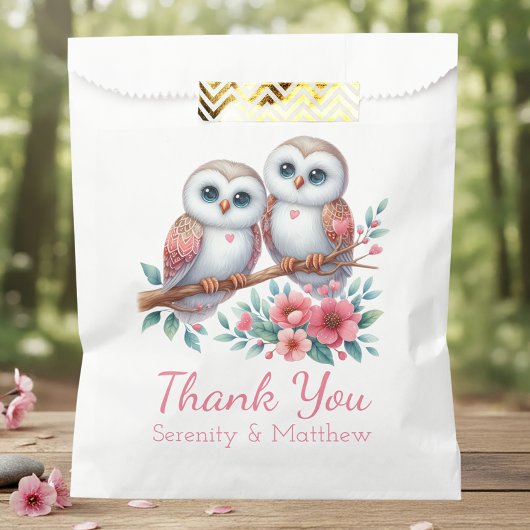 Eule Wald Boho Rustikale Landhochzeit Danke Geschenktütchen