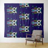 Eule Wandteppich (Beispiel (Horizontal))