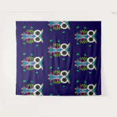 Eule Wandteppich (Vorderseite (Horizontal))