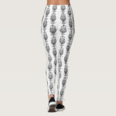 Eule (weiß) - Leggings (Rückseite)