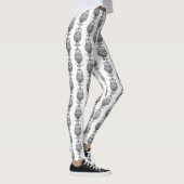 Eule (weiß) - Leggings (Rechts)