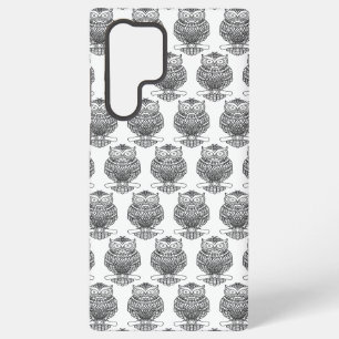 Eule (weiß) - Samsung Case Galaxy Hülle