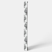 Eule (weiß) - Samsung Case Galaxy Hülle (Linke Seite)