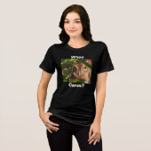 Eule, wen kümmerts Tri-Blend Shirt (Vorderseite voll)