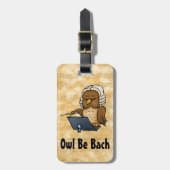 Eule wird Bach sein Gepäckanhänger (Vorderseite vertikal)