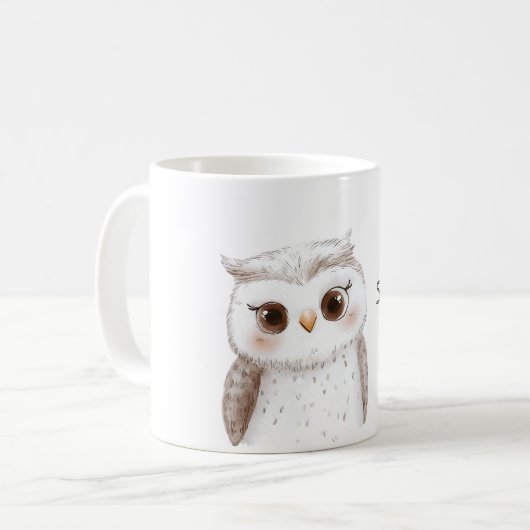 Eule wird dich sehen kaffeetasse (Vorderseite Links)
