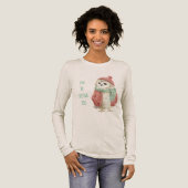 Eule-wird-sie-sehen-Scharf-Hut Tri-Blend Shirt (Volle Vorderseite)