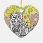 Eulen 03 keramik ornament (Hinten)