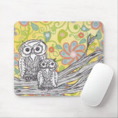 Eulen 03 Mousepad (Mit Mouse)