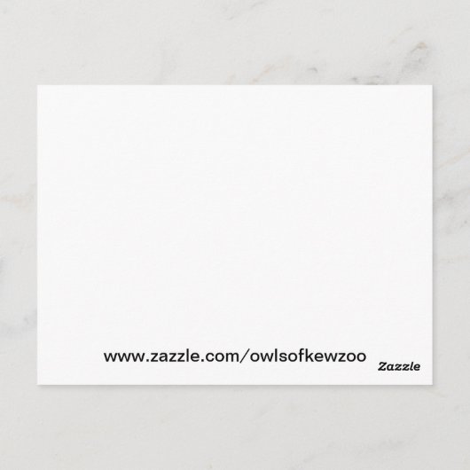 Eulen 03 postkarte (Rückseite)