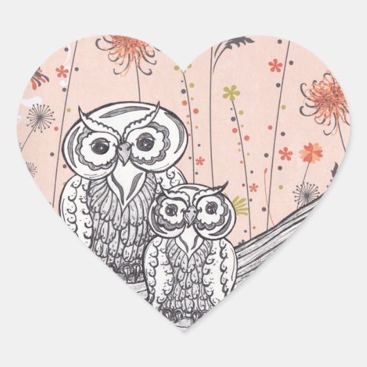 Eulen 15 Aufkleber (Vorderseite)