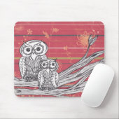 Eulen 17 Mousepad (Mit Mouse)