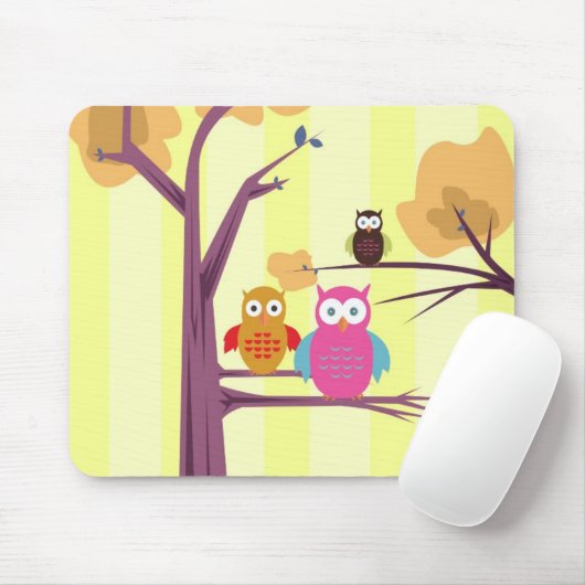 Eulen 2 mousepad (Mit Mouse)