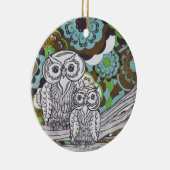 Eulen 34 keramikornament (Rechts)