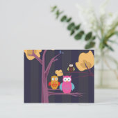 Eulen 3 postkarte (Stehend Vorderseite)