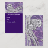 Eulen 9 Visitenkarten Visitenkarte (Vorne/Hinten)