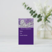 Eulen 9 Visitenkarten Visitenkarte (Stehend Vorderseite)