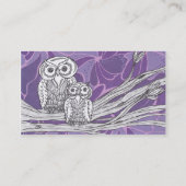 Eulen 9 Visitenkarten Visitenkarte (Rückseite)