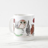 Eulen am Teatime - Tasse (Vorderseite Links)