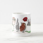 Eulen am Teatime - Tasse (Mittel)