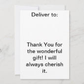 Eulen auf danken Sie kardieren Dankeskarte (Rückseite)