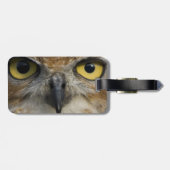 Eulen-Augen Gepäckanhänger (Rückseite horizontal)