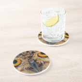 Eulen-Augen Getränkeuntersetzer (Seite)