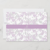 Eulen-Baby-Duschen-Einladung für Mädchen, lila - Einladung (Rückseite)