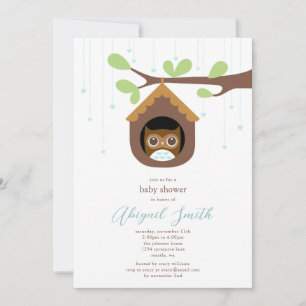 Eulen-Baby-Party-Einladung Einladung