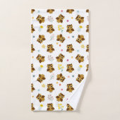 Eulen Badhandtuch Set (Handtuch)