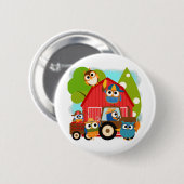 Eulen-Bauern Button (Vorne & Hinten)
