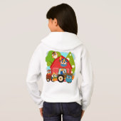 Eulen-Bauern Hoodie (Schwarz voll)