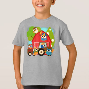 Eulen-Bauern T-Shirt