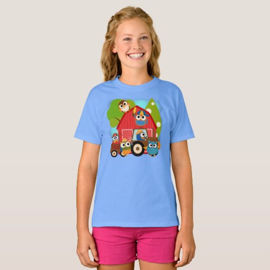 Eulen-Bauern T-Shirt (Vorne ganz)