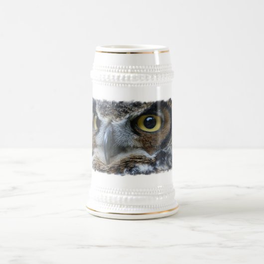Eulen-Bier Stein Bierglas (Mittel)