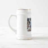 Eulen-Bier Stein Bierglas (Links)