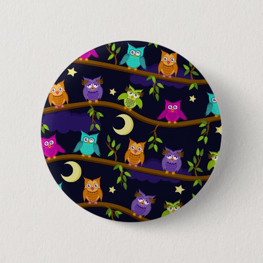 Eulen bis zum Nacht Button (Vorderseite)