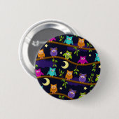 Eulen bis zum Nacht Button (Vorne & Hinten)
